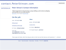 Tablet Screenshot of contact.peterstinson.com